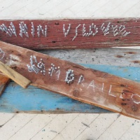 Materijali s istezališta i "groblja barki". Foto: Sonja Leboš